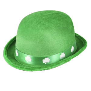 Green Felt Bowler Hat