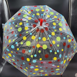 Polka Dot Transparent Umbrella